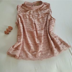 🎉Women's Lace High Neck Sleeveless Top